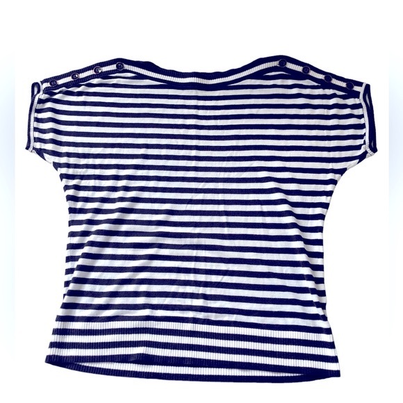 Talbots Short Sleeve Nautical Sweater - Picture 1 of 8